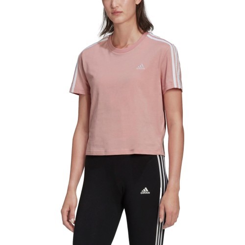 Женская блузка Adidas W 3s Crop Tee Pink HF7245