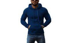 Мужской флисовый джемпер J.Style, тёмно-синий 68B2009-66