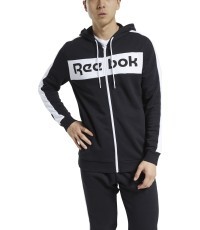 Reebok Džemperis Vyrams Te Ll Fz Hoodie Black