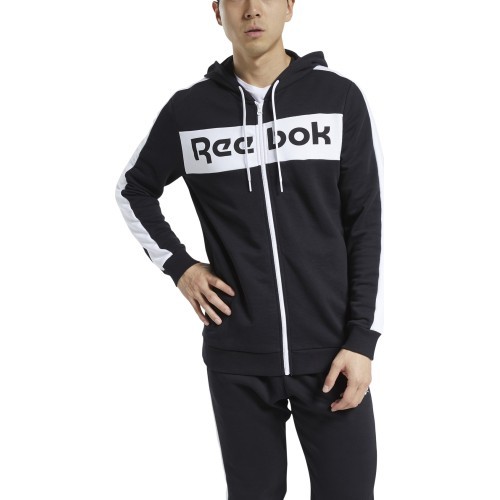 Reebok Džemperis Vyrams Te Ll Fz Hoodie Black