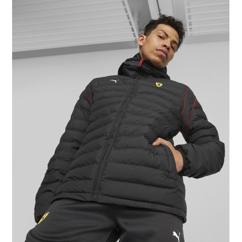 Мужская куртка Puma Ferrari Race MT7 Ecolite чёрная 620934 01
