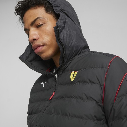 Мужская куртка Puma Ferrari Race MT7 Ecolite чёрная 620934 01