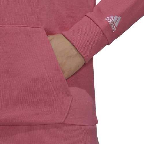 Женский свитшот Adidas W Lin FT Hood розовый H07801