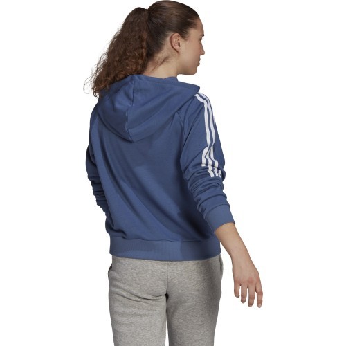 Adidas W 3S sieviešu džemperis ar kapuci zils GL1461