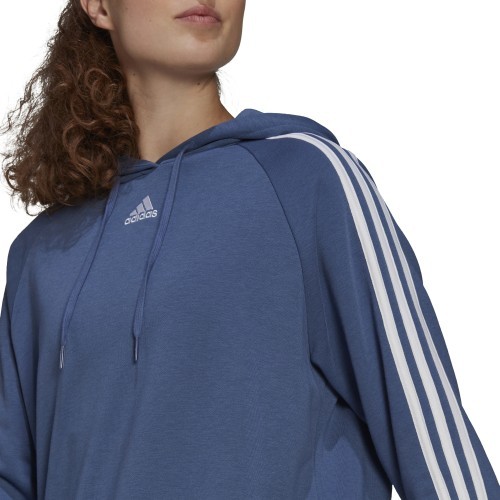 Adidas W 3S sieviešu džemperis ar kapuci zils GL1461
