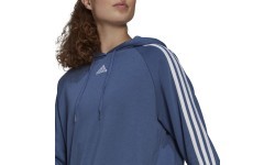 Adidas W 3S sieviešu džemperis ar kapuci zils GL1461