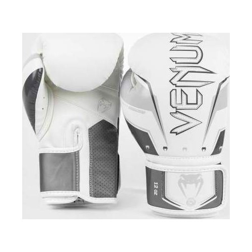 Боксерские перчатки Venum Elite Evo - серый/белый