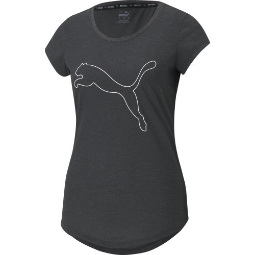 Женская футболка Puma Performance Heather Cat Tee, серая 520320 07