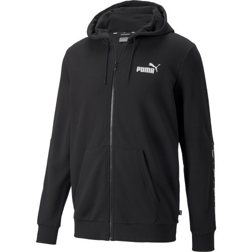 Puma vīriešu džemperis Ess+ Tape Full-Zip Black 848768 01