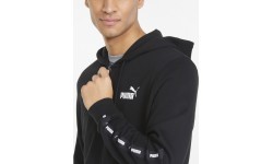 Мужской свитшот Puma Ess+ Tape Full-Zip Black 848768 01