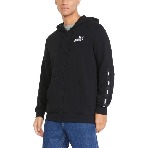Puma vīriešu džemperis Ess+ Tape Full-Zip Black 848768 01
