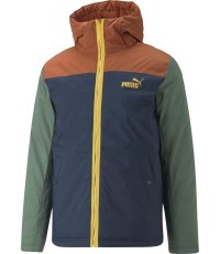Puma vīriešu jaka Colourblock ar kapuci, zila oranža zaļa 849346 64