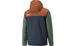 Puma Men's Colourblock Hooded Jacket Blue Orange Green 849346 64