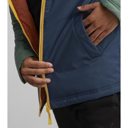 Puma vīriešu jaka Colourblock ar kapuci, zila oranža zaļa 849346 64