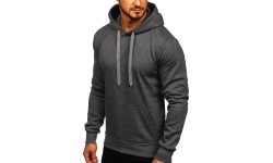 J.Style Men's Sweatshirt Grey 68B2009-5