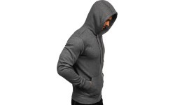 J.Style Men's Sweatshirt Grey 68B2009-5