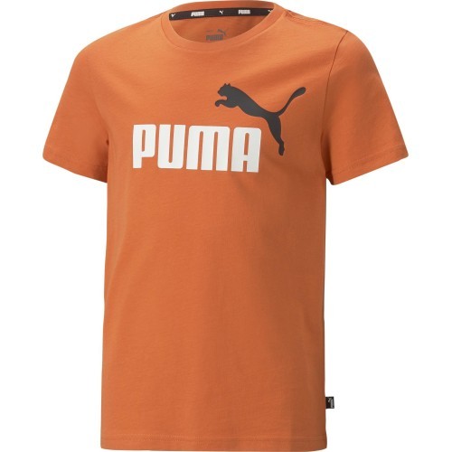 Puma Ess+ 2 Col Logo Tee pusaudžu T-krekls oranžs 586985 95