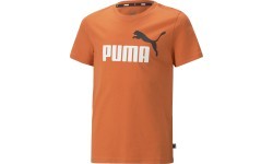 Puma Ess+ 2 Col Logo Tee Junior T-shirt Orange 586985 95