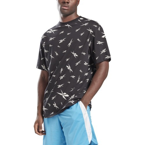 Мужская футболка Reebok Te Aop Vector Tee Black GL3142