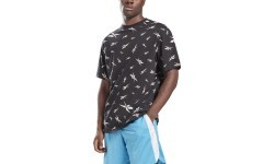 Reebok vīriešu T-krekls Te Aop Vector Tee Black GL3142