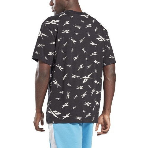 Reebok Men's Te Aop Vector Tee Black GL3142