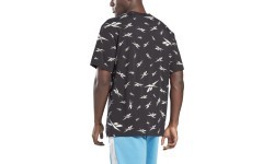 Reebok vīriešu T-krekls Te Aop Vector Tee Black GL3142