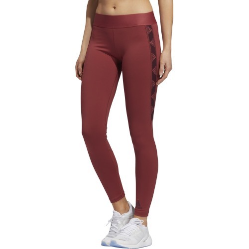 Женские легинсы Adidas Ask Bos T бордовые GC8178