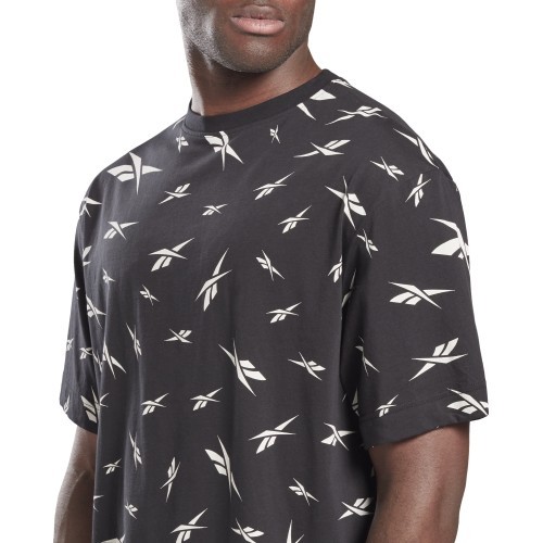 Reebok Men's Te Aop Vector Tee Black GL3142