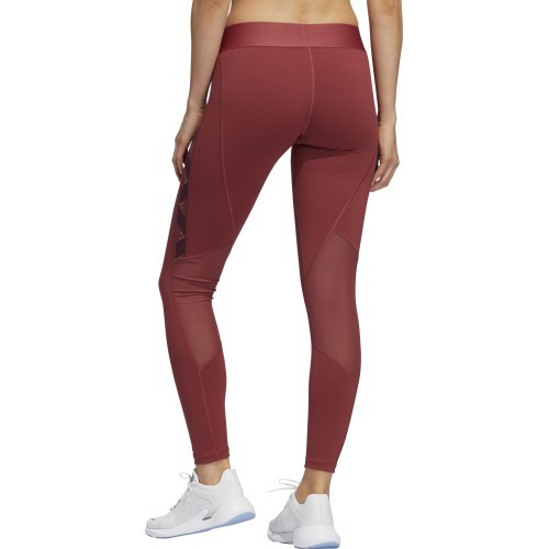 Женские легинсы Adidas Ask Bos T бордовые GC8178