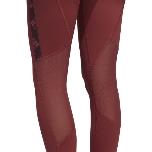 Женские легинсы Adidas Ask Bos T бордовые GC8178