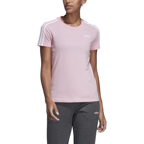 Adidas W E 3S Slim Tee blouse, pink DU0633