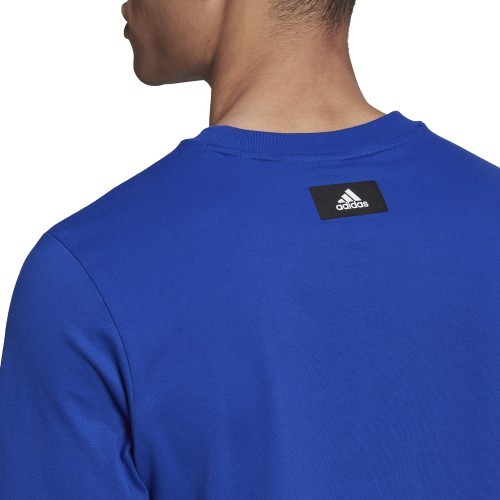 Adidas Men's M Fi 3Bar Tee Blue HE2223