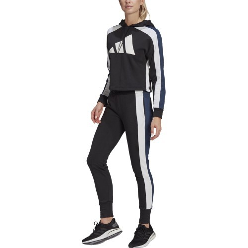 Adidas W TS Big Logo Black White GL9482 Women's Tracksuit