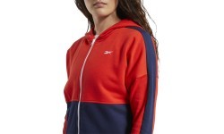 Женский свитшот Reebok Te Linear Logo Ft, красный синий FT0901