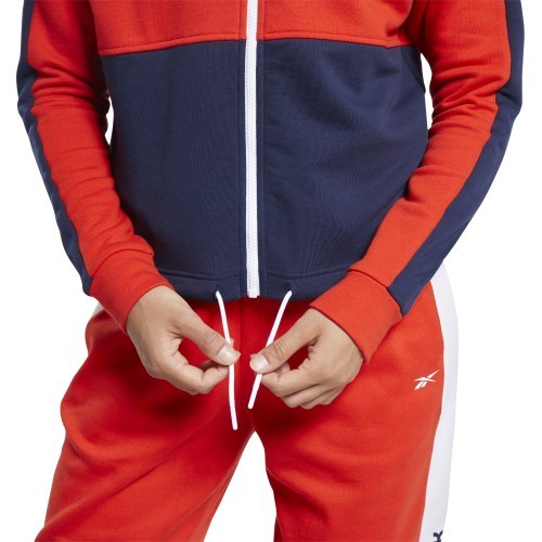 Женский свитшот Reebok Te Linear Logo Ft, красный синий FT0901