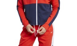 Reebok Te Linear Logo Ft Women's Sweatshirt Red Blue FT0901