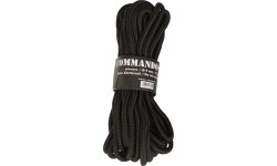 Komando virve, melna 5 mm (15 m)