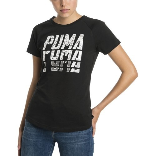 Puma Font Graphic Tee sieviešu krekls, melns 854352 01
