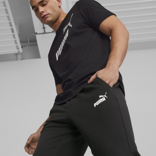 Puma Sweatpants Men Ess+ 2 Col Logo Black 586768 61