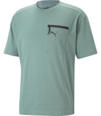 Puma Open Road Tee мужская хлопковая футболка Adriatic Green 673401 84