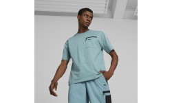 Puma Open Road Tee Men's Cotton T-Shirt Adriatic Green 673401 84