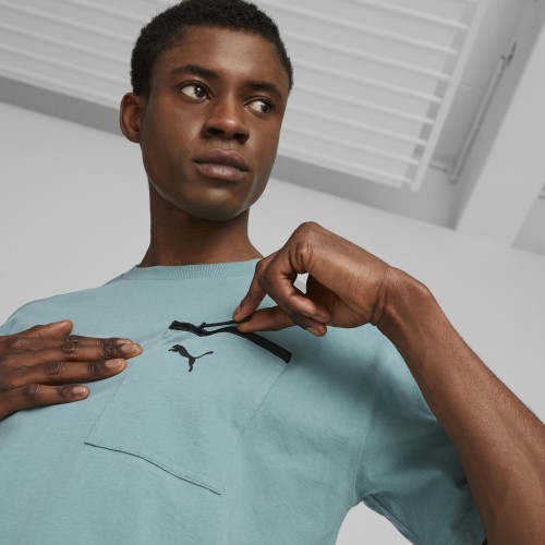 Puma Open Road Tee Men's Cotton T-Shirt Adriatic Green 673401 84