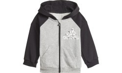 Adidas Kids' Tracksuit I Bos Logo Fz J Grey Black GT9500