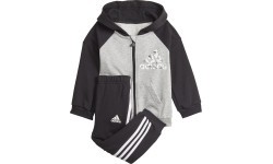 Детский спортивный костюм Adidas I Bos Logo Fz J Grey Black GT9500