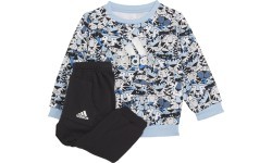 Adidas Kids' Tracksuit I AOP Jog FT Black Blue H65806
