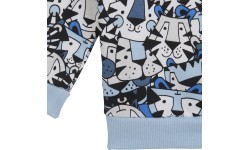 Adidas Kids' Tracksuit I AOP Jog FT Black Blue H65806