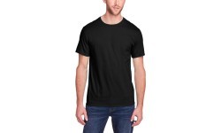 Мужская футболка Fruit of the Loom Iconic 150 T чёрная 00006