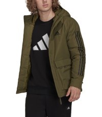 Adidas vīriešu jaka ar kapuci, zaļa GT1691
