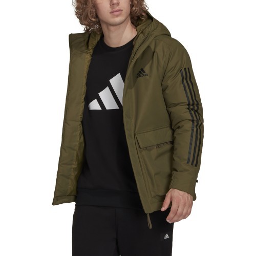 Adidas vīriešu jaka ar kapuci, zaļa GT1691