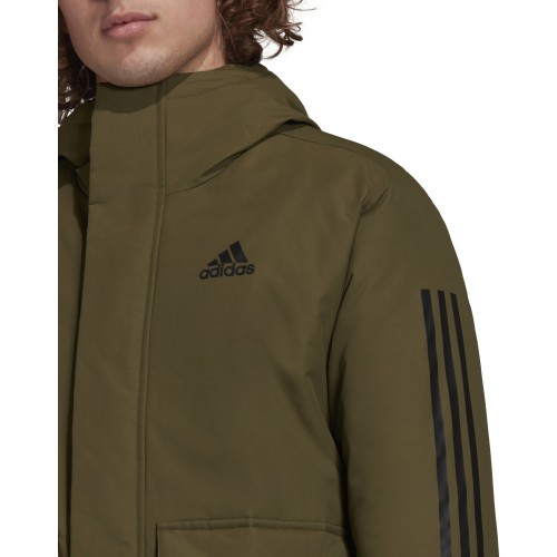 Мужская куртка с капюшоном Adidas, зелёная GT1691